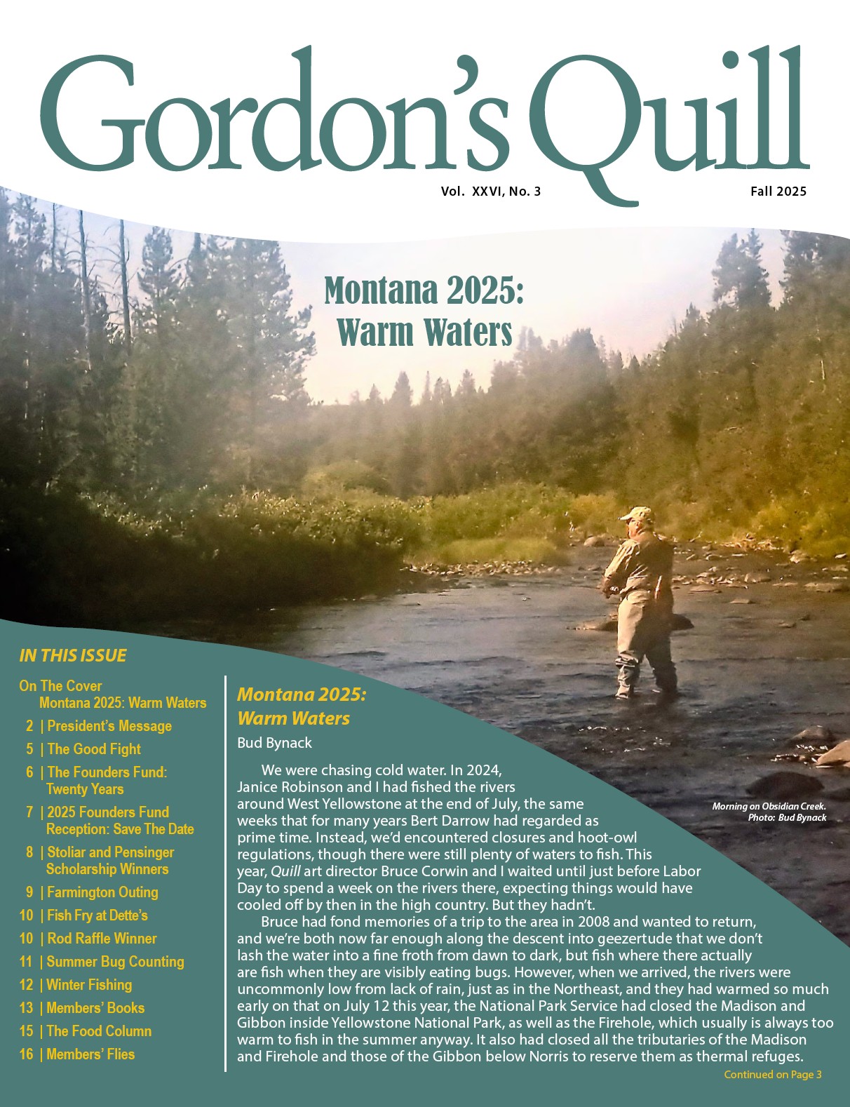Gordon's Quill Cover Fall 2025