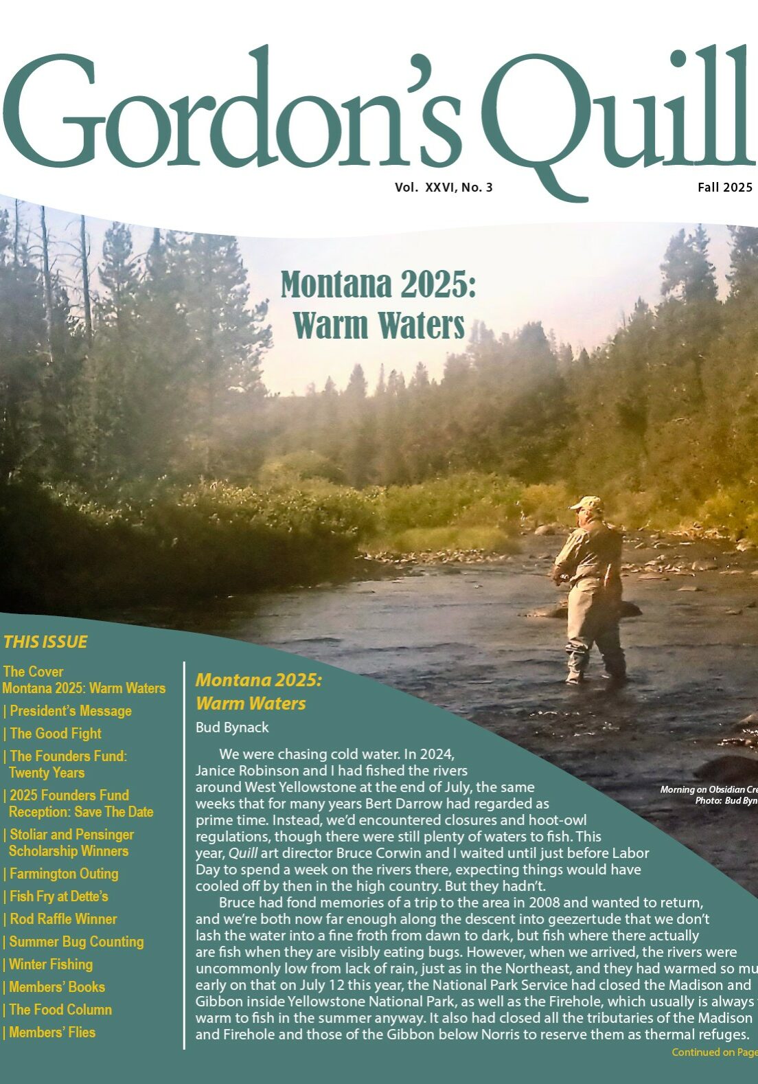 Gordon's Quill Cover Fall 2025